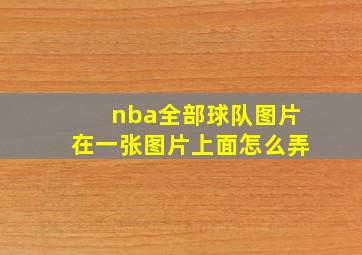 nba全部球队图片在一张图片上面怎么弄