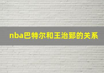 nba巴特尔和王治郅的关系