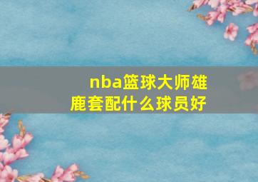 nba篮球大师雄鹿套配什么球员好