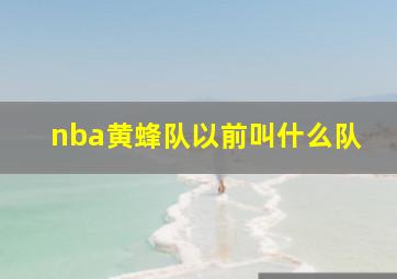 nba黄蜂队以前叫什么队