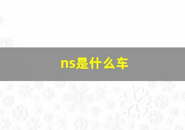 ns是什么车