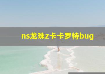 ns龙珠z卡卡罗特bug