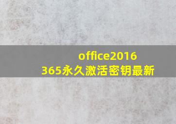 office2016365永久激活密钥最新