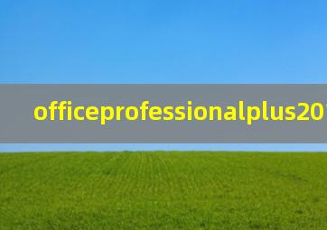 officeprofessionalplus2010激活