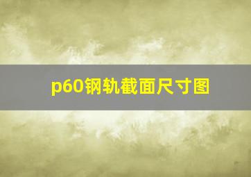 p60钢轨截面尺寸图