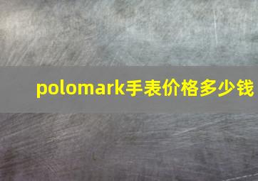 polomark手表价格多少钱