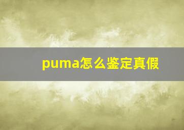 puma怎么鉴定真假