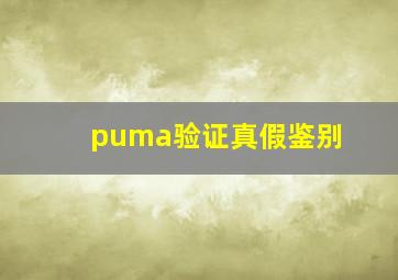 puma验证真假鉴别