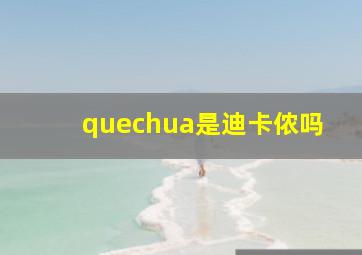 quechua是迪卡侬吗