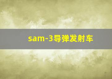 sam-3导弹发射车