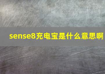 sense8充电宝是什么意思啊