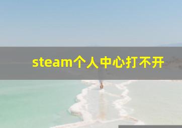 steam个人中心打不开