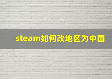 steam如何改地区为中国