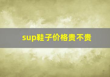 sup鞋子价格贵不贵