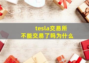 tesla交易所不能交易了吗为什么