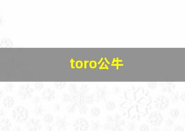 toro公牛