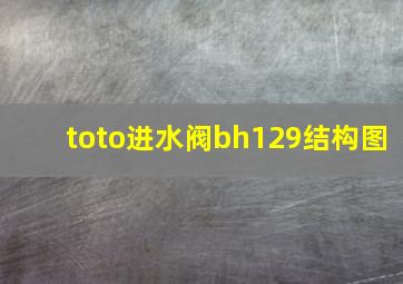 toto进水阀bh129结构图