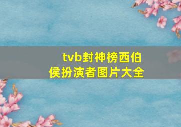 tvb封神榜西伯侯扮演者图片大全