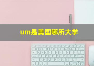 um是美国哪所大学