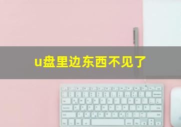 u盘里边东西不见了