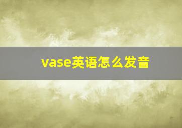 vase英语怎么发音