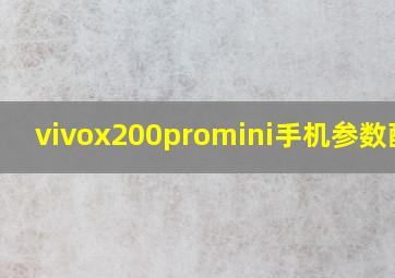 vivox200promini手机参数配置