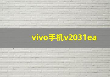 vivo手机v2031ea