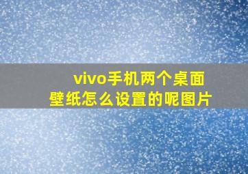 vivo手机两个桌面壁纸怎么设置的呢图片