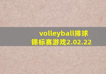 volleyball排球锦标赛游戏2.02.22