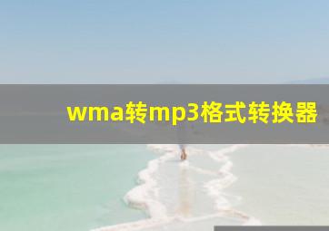 wma转mp3格式转换器