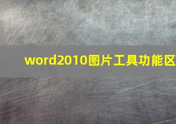 word2010图片工具功能区