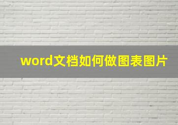 word文档如何做图表图片