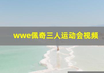 wwe佩奇三人运动会视频