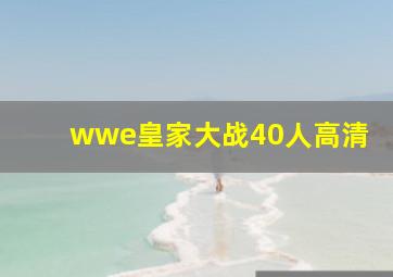 wwe皇家大战40人高清