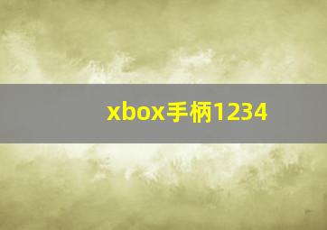 xbox手柄1234