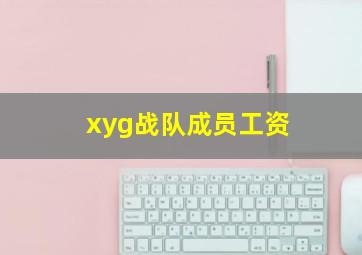 xyg战队成员工资