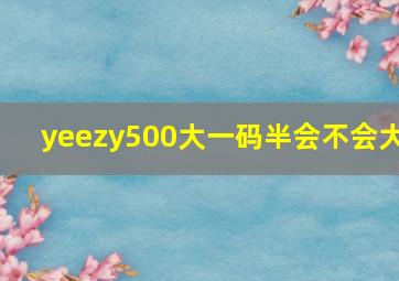 yeezy500大一码半会不会大