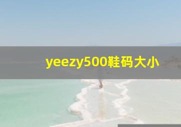 yeezy500鞋码大小