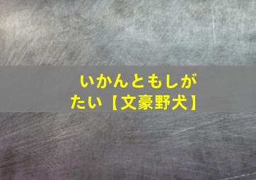 いかんともしがたい【文豪野犬】