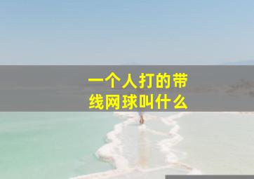 一个人打的带线网球叫什么