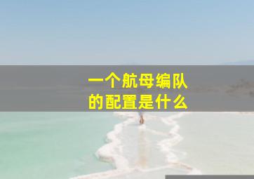 一个航母编队的配置是什么