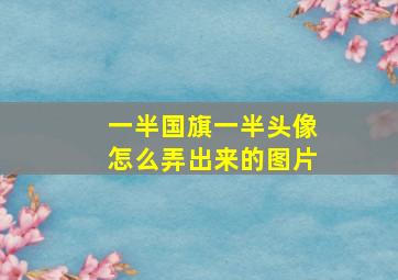 一半国旗一半头像怎么弄出来的图片