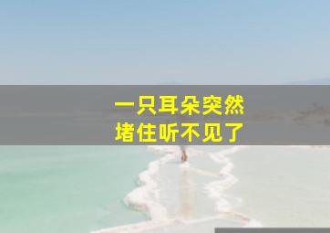 一只耳朵突然堵住听不见了