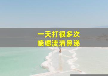 一天打很多次喷嚏流清鼻涕