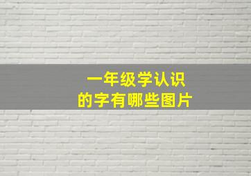 一年级学认识的字有哪些图片