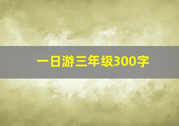 一日游三年级300字