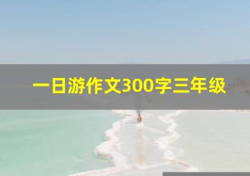 一日游作文300字三年级