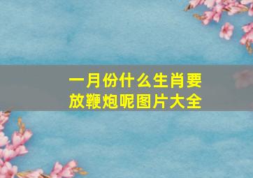 一月份什么生肖要放鞭炮呢图片大全