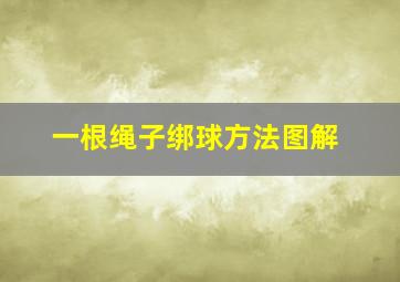 一根绳子绑球方法图解