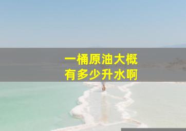 一桶原油大概有多少升水啊